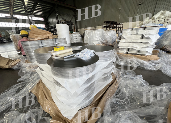 Çelik Bitmiş Yüzey 2.4mm 1100 Derin Çizim Alüminyum Diskler Çay kazanları için korozyona dayanıklı
