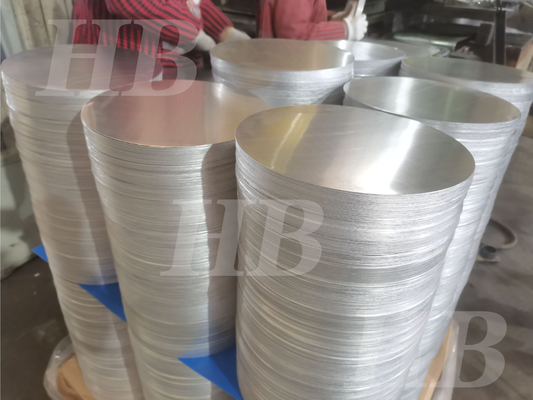 Kaymaz Tencere için 0.5mm Alaşım 1050 3003 Alüminyum Yuvarlak Plaka H14 Temper