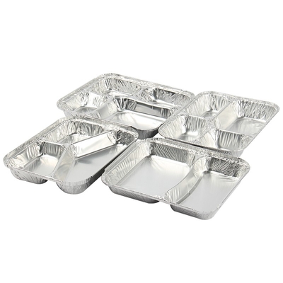 800ML Alüminyum folyo öğle yemeği kutusu 230mm*175mm*38mm Toptan Satış Konteyner Tepsisi Kare Tencereler Yüksek Kalite 2 Düğme