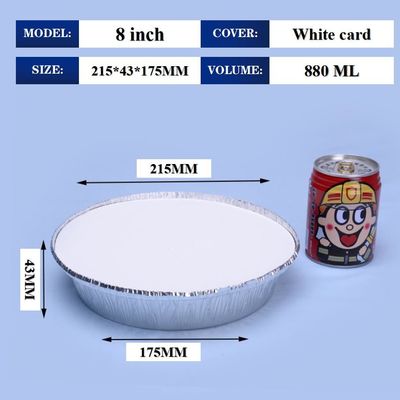 8 inç folyo öğle yemeği kutusu konteyneri