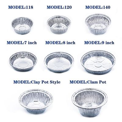 Sıcaklığa dayanıklı, çevre dostu, özelleştirilebilir alüminyum folyo yemek kutusu ve gıda ambalajı için gıda kapları