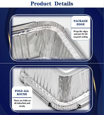 Heat Resistant and Hygienic Aluminum Foil Food Containers for Convenient Food Storage