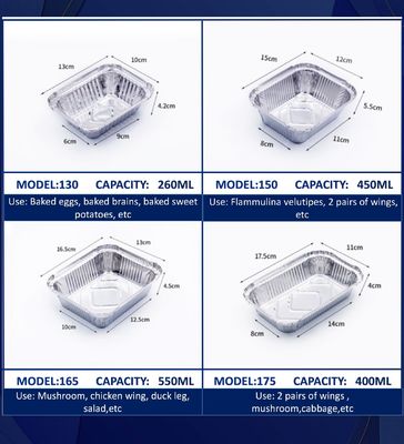 Gıda sınıfı alüminyum öğle yemeği kutuları için uygundur, özel hizmet, on yıldan fazla profesyonel fabrika desteği ile