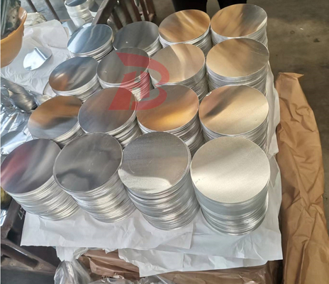 1050 1100 Alüminyum Diskler Aşçılık malzemeleri için derin çekilmiş yuvarlak metal levhalar