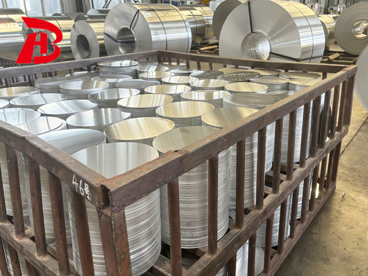 Kaplı yüzey B209 ASTM 3003 8011 1050 1100 1060 Yapışkan Panlar için Alüminyum Disk Çemberleri