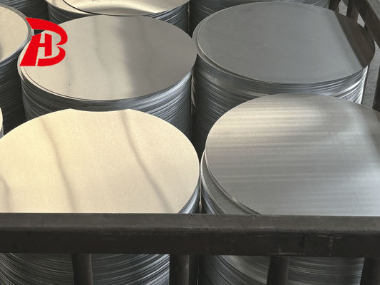 1050 1060 3003 Aluminum Circle CC DC Material O Soft H12 H18 Temper 0.3‑6mm Thickness 100‑1000mm Diameter Deep Drawing Aluminum Disc for Cookware Pots Pans Lamp Covers Stamping