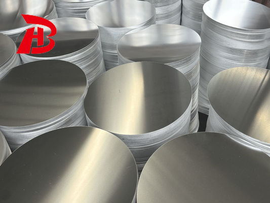 1050 1060 3003 Aluminum Circle CC DC Material O Soft H12 H18 Temper 0.3‑6mm Thickness 100‑1000mm Diameter Deep Drawing Aluminum Disc for Cookware Pots Pans Lamp Covers Stamping