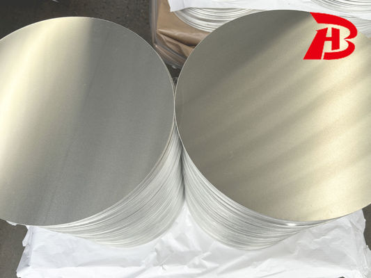 Yüksek Düzlüklü Alüminyum Disk 1050/3003 Alaşımlı O H12 Temper CC DC Malzeme Derin Çekme Çatlamaya Dayanıklı Tencere Tavalar için Özel Çap Endüstriyel Damgalama