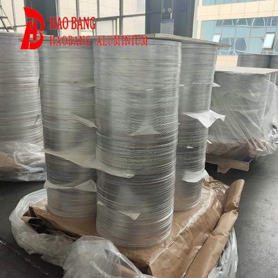 Mill Finish 0.3-6.0mm Alüminyum Çember Tabak Yemek Yemekleri Işık Yansıtıcı Dekorasyon