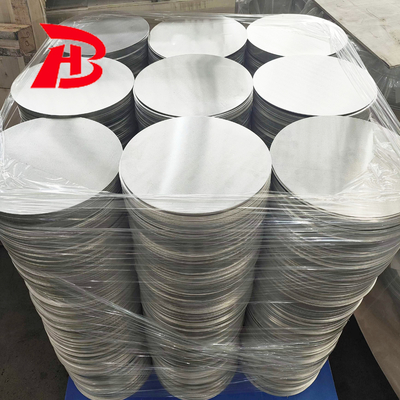 Mill Finish 0.3-6.0mm Alüminyum Çember Tabak Yemek Yemekleri Işık Yansıtıcı Dekorasyon