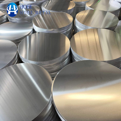 Mill Finish 0.3-6.0mm Alüminyum Çember Tabak Yemek Yemekleri Işık Yansıtıcı Dekorasyon
