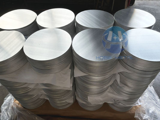 Yüksek Düzlüklü Alüminyum Disk 1050/3003 Alaşımlı O H12 Temper CC DC Malzeme Derin Çekme Çatlamaya Dayanıklı Tencere Tavalar için Özel Çap Endüstriyel Damgalama