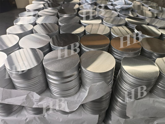 Yüksek Düzlük 1050/3003 Alaşımlı Alüminyum Disk Derin Çekme Çatlamaya Dayanıklı Özel Çaplı Endüstriyel Damgalama İçin
