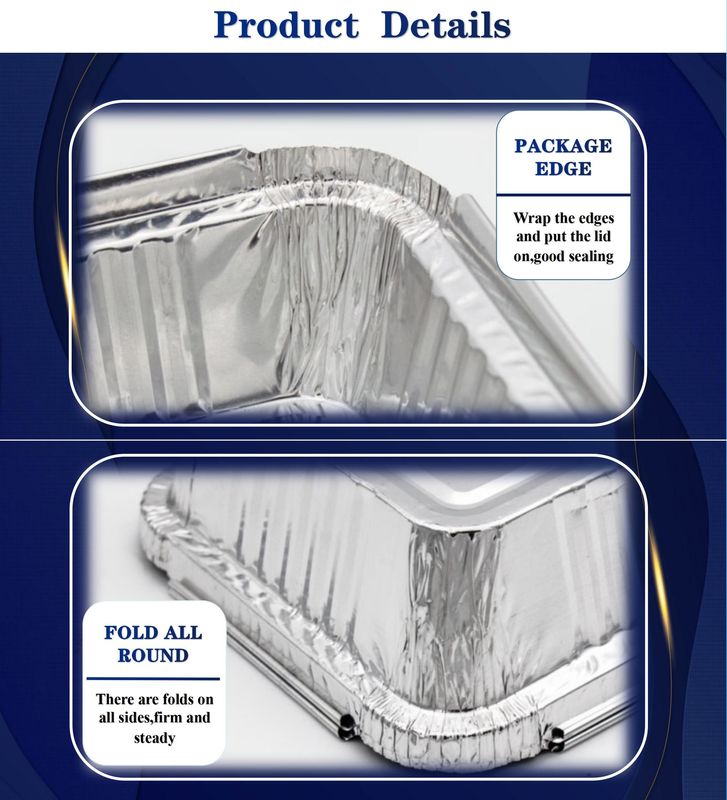 Heat Resistant and Hygienic Aluminum Foil Food Containers for Convenient Food Storage