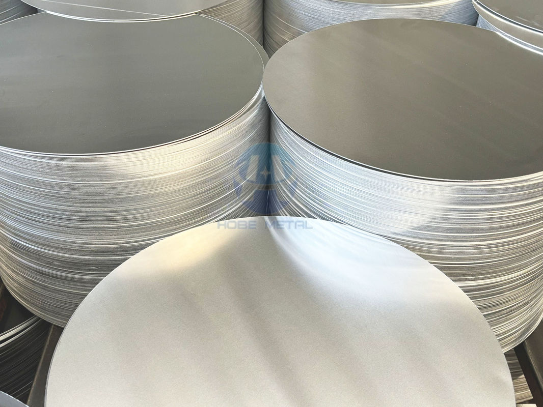 Factory Supply Aluminum Disc 1050/1060/3003 Alloy CC DC Raw Material Soft O H12 H18 Temper Custom Diameter & Thickness Deep Draw Smooth Surface Aluminum Circle for Kitchenware Stamping Parts